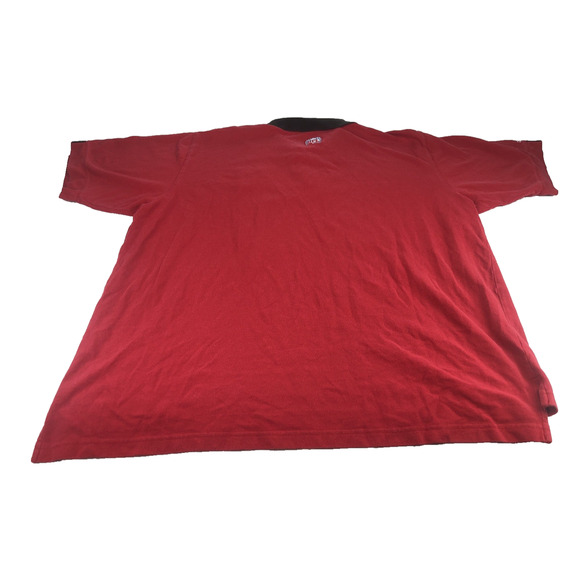 Vintage adidas NFL Tampa Bay Buccaneers Men's Polo 2XL Red Short Sleeve Football - Picture 2 of 13